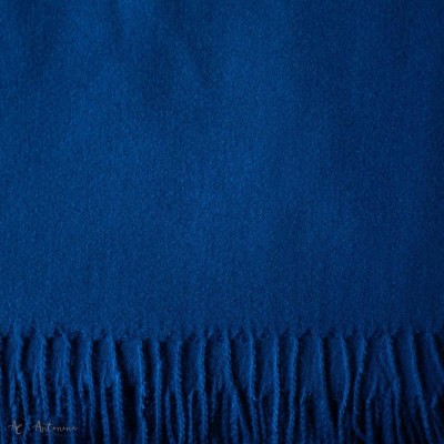 Lenço Pashmina Azul Marinho <br><span style='color:#fff;'>Joias</span>